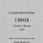 Orfeo programme