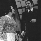 Patricia Howard as Mimi and Robert Thomas as Rodolfo