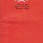 Programme cover