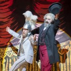 Alasdair Elliott as Friedrich Engels and Roland Wood as Karl Marx