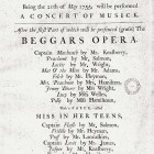 Beggar's Opera flyer